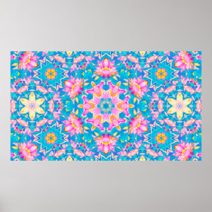 Abstract islamic pattern in arabian style. Seamles Poster