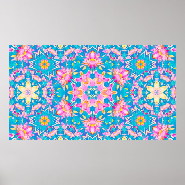 Abstract islamic pattern in arabian style. Seamles Poster (Front)