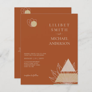 Abstract Japandi Scandinavian Geometric Wedding