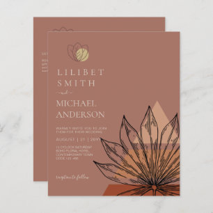 Abstract Japandi Scandinavian Geometric Wedding