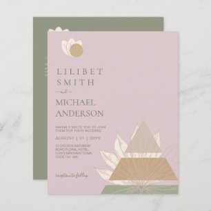 Abstract Japandi Scandinavian Geometric Wedding