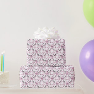 abstract japanese circles pattern wrapping paper