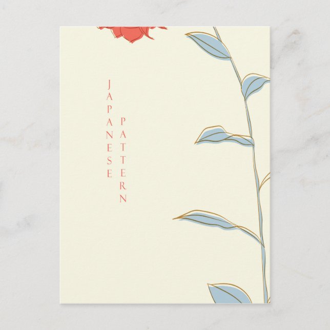 Abstract Japanese Pattern Postcard (Front)