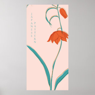 Abstract Japanese Pattern Poster