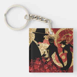 Abstract Jazz Serenade Key Ring