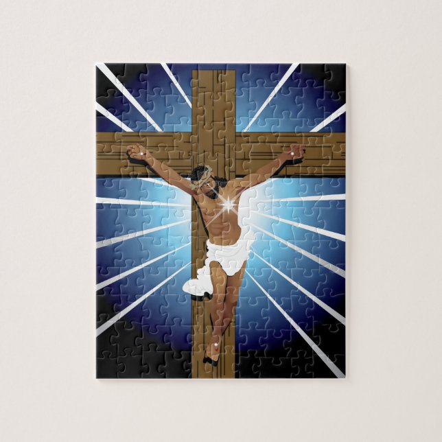 Abstract Jesus Christ Jigsaw Puzzle (Vertical)