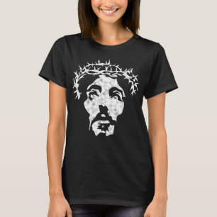 Abstract Jesus Christ Portrait - Devout Christian  T-Shirt