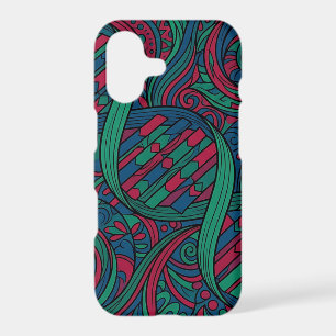 Abstract Jewel Tone Helix iPhone Cases