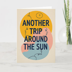 Abstract Journey Birthday Card