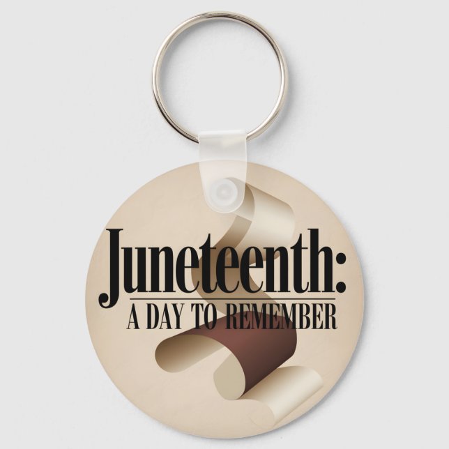 Abstract Juneteenth A Day to Remember Key Ring (Front)