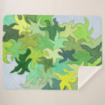 Abstract jungle blanket