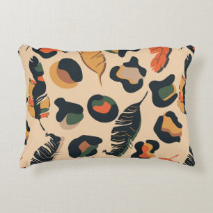 Abstract jungle seamless pattern,wild animal backg decorative cushion