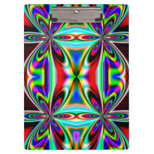 Abstract Kaleidoscope Colourful Design-11438 Clipboard