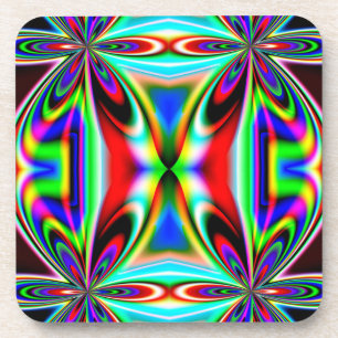 Abstract Kaleidoscope Colourful Design-11438 Coaster