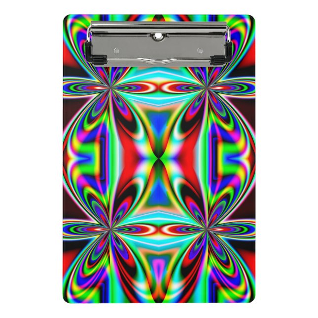 Abstract Kaleidoscope Colourful Design-11438 Mini Clipboard (Front)