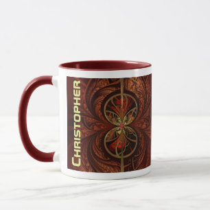 Abstract Kaleidoscope Multicolored Mirror Design Mug