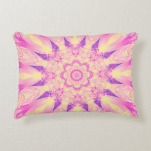 Abstract kaleidoscope pastel background. Beautiful Decorative Cushion