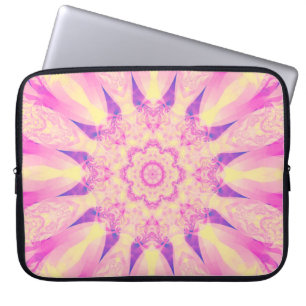 Abstract kaleidoscope pastel background. Beautiful Laptop Sleeve