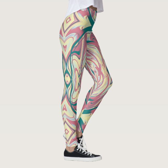 Abstract Kaleidoscope Pattern 21 Leggings (Right)