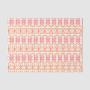 Abstract Kaleidoscope Pattern, Pink Tissue Paper