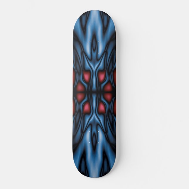 Abstract kaleidoscope pattern skateboard (Front)