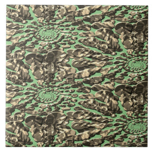 Abstract kaleidoscope pearls  ceramic tile