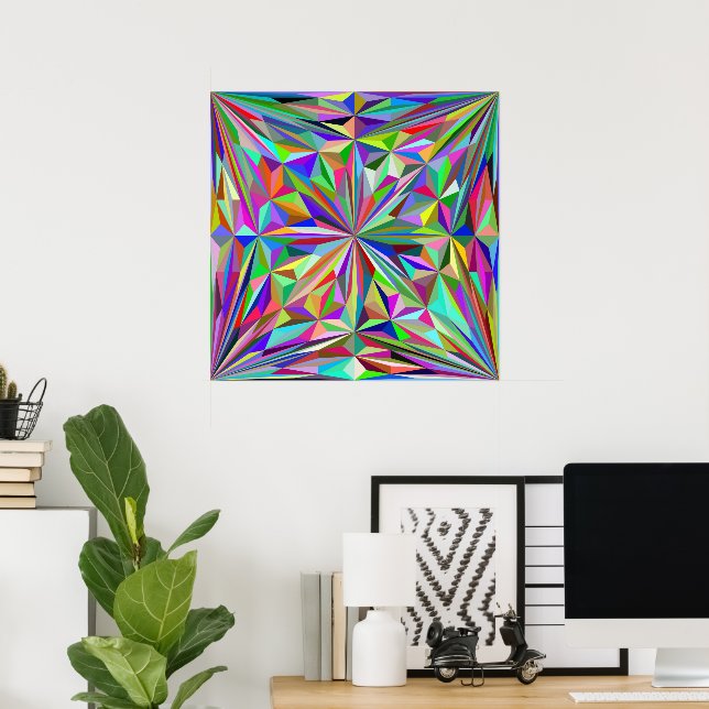 Abstract kaleidoscope poster (Home Office)