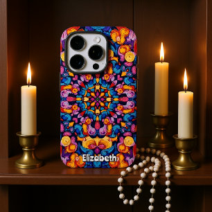 Abstract Kaleidoscopic Pattern with Vivid Symmetry iPhone 16 Pro Case