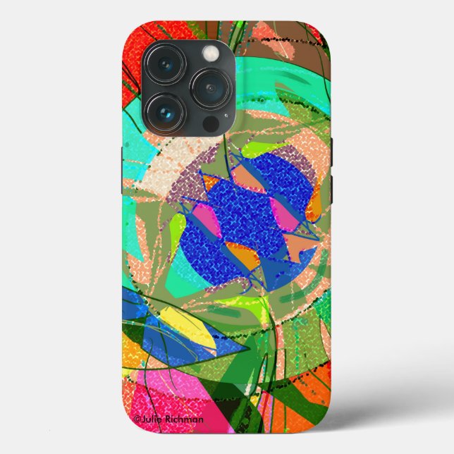 Abstract Kandinsky Inspired iPhone 13 Pro case (Back)