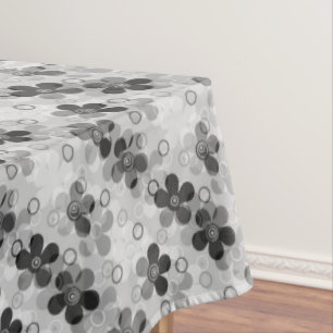 Abstract kids cute cartoon flowers floral retro de tablecloth