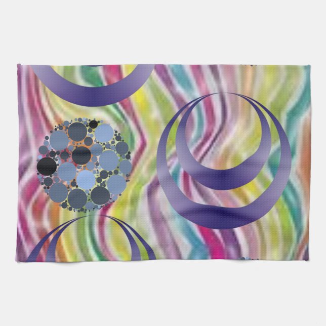 abstract kitchen hand towel (Horizontal)