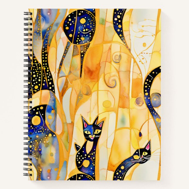 Abstract Kittens  Notebook (Front)