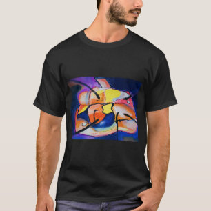 Abstract Koi Fish in Purple and Orange T-Shirt