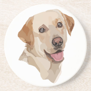 Abstract Labrador Art Coaster