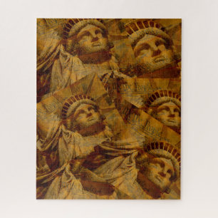 Abstract Lady Liberty Jigsaw Puzzle
