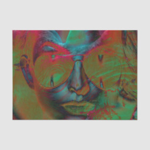 Abstract Lady Tissue Paper