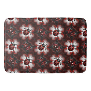Abstract Ladybird Art Design, Bath Mat
