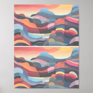 Abstract Landscape 3 Poster