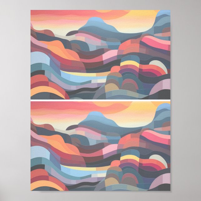 Abstract Landscape 3 Poster (Front)