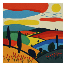 Abstract Landscape Art