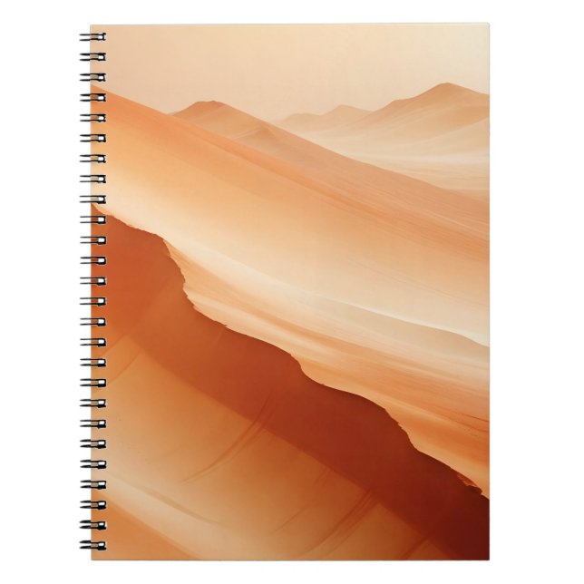 Abstract Landscape Desert Nature Background Art Notebook (Front)