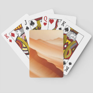 Abstract Landscape Desert Nature Background Art Playing Cards