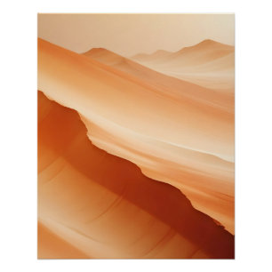 Abstract Landscape Desert Nature Background Art Poster
