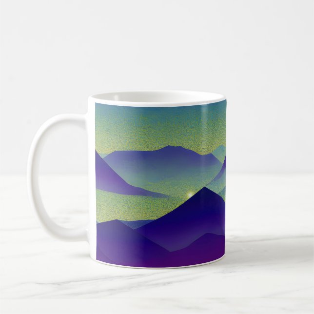 Abstract Landscape Fallen Star 23 Coffee Mug (Left)