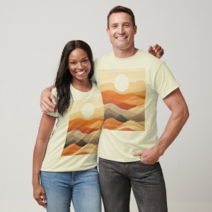 Abstract Landscape Illustration T-Shirt