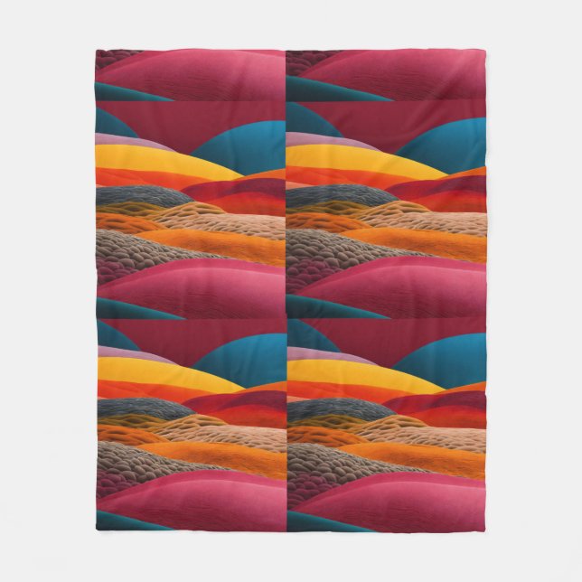 Abstract Landscape in Fleece blanket (Front)
