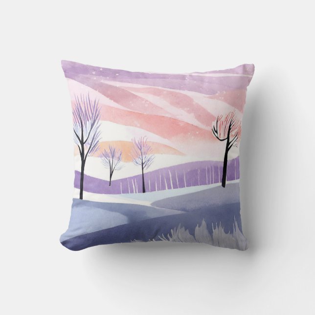 Abstract Landscape Minimalist Style Cushion (Front)