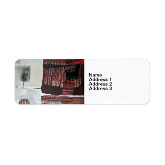 Abstract Landscape of Potosi Bolivia 30.3x22.3 Return Address Label