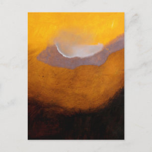 Abstract Landscape Painting with Cloud Postcard