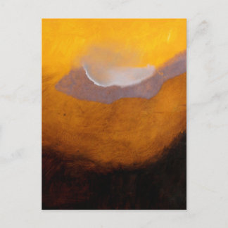 Abstract Landscape Painting with Cloud Postcard